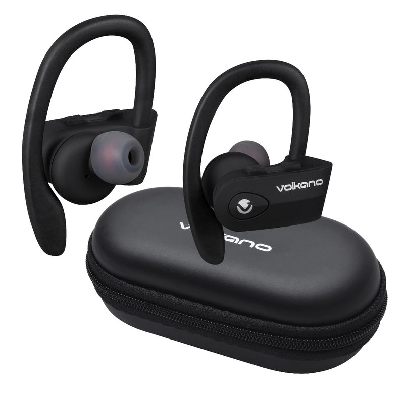 Volkano Sprint Series TWS True Wireless Bluetooth Sport Earbuds With Microphone & Call Function - Black - VOLK-VK-1112/BLK