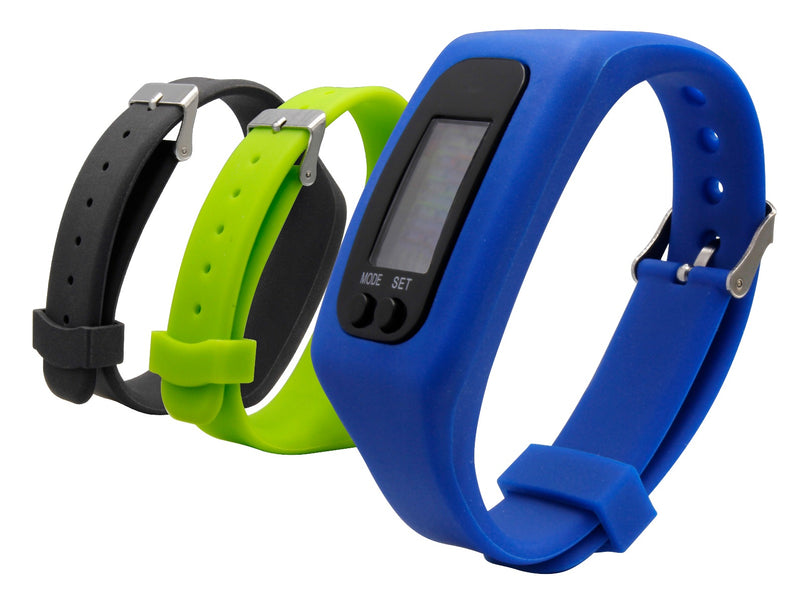 Volkano Step Up Series Kids Childrens Step & Distance Activity Watch - Blue Set - 3 Straps - VOLK-VK-5019/BOYS