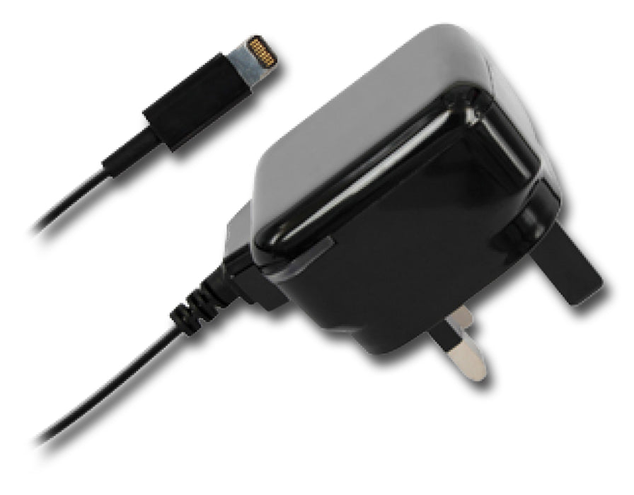 The FX Factory 8 Pin Lightening Mains Charger - For iPhone 5, iPod Touch 5, iPad Mini - AQ-IPH5-3PIN