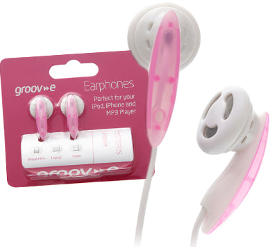 Groov-e EB8 Earphones - Pink - GV-EB8-PINK