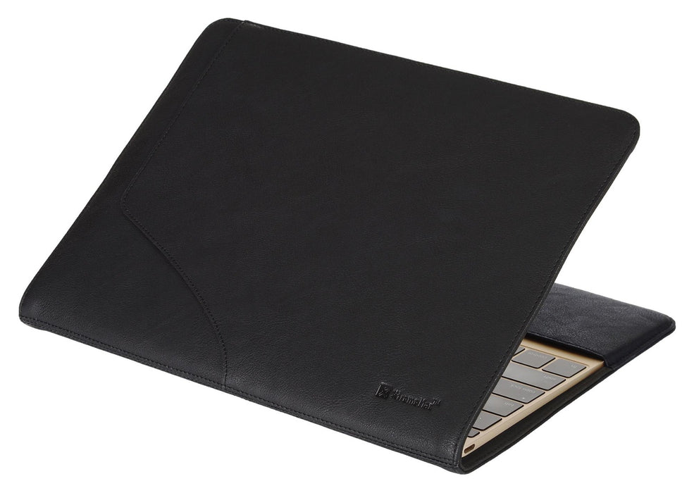 XtremeMac Slim & Lightweight PU Leather Case For Macbook 12" Retina - Black - XM-MBC-SL12-13