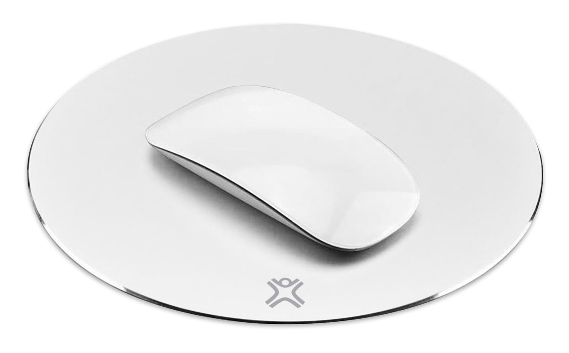 XtremeMac 22cm Round Aluminium Mouse Pad - White - XM-MPR-WHT